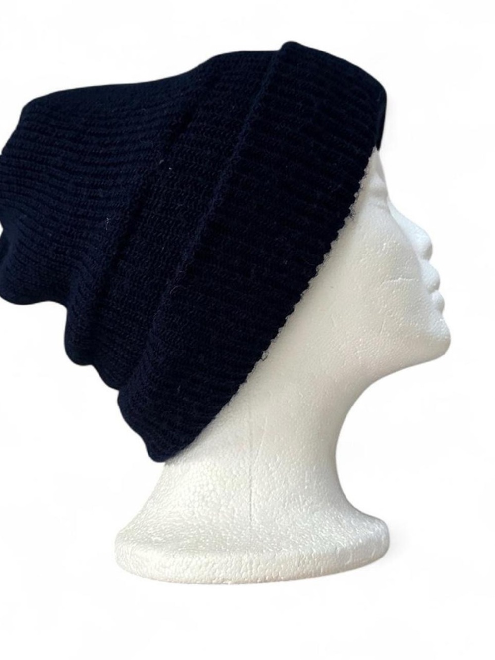 Vintage Navy blue knit beanie made in USA